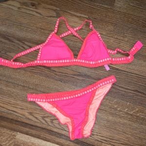 VICTORIA SECRET NEON PINK BIKINI SET